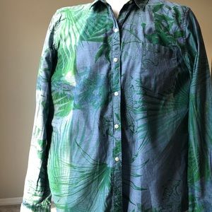 GAP chambray and green shirt Tall